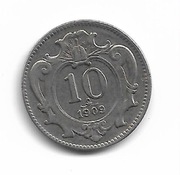 10 halerzy  1909 r