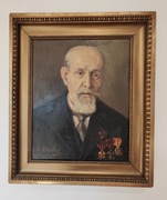 Yvonne BRAHY (1908 -?) Portret mężczyzny ok1940 r.