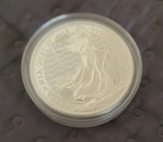 2021 - Britannia 1 uncja srebra EII moneta w kapslu