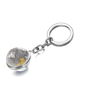 Brelok mapa świata szklany trip prezent travel