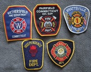 Zestaw 5 naszywka Straż  Pożarna  USA Bardzo rzadkie