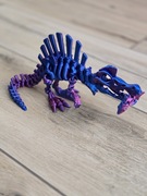 Szkielet Spinosaurus 30cm + rybka - Dekoracja Druk3d