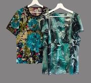 Zestaw 2szt bluzek zielonych Classic 40/L, Per Una 44/XXL