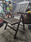 Krzesło ogrodowe drewniane duże 