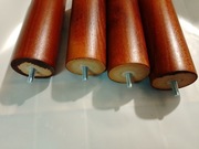 Nogi meblowe drewniane okrągłe 17x6cm 4szt