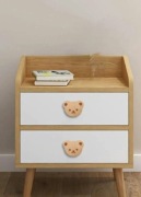 Drewniane uchwyty dziecięce misie 6 szt do mebli