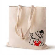 Torba bawełniana rękodzieło z serii Cancer Fighters HANDMADE by Żuk