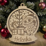 Bombka choinkowa Labubu personalizowana Bożenarodzenie na prezent