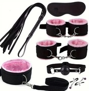 7 Szt. Zestawy Do Wiązania Bondage Zestaw BDSM