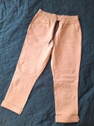 Beżowe spodnie Jogger Chino | Wysoki stan | Wiązane w pasie 40 (L)