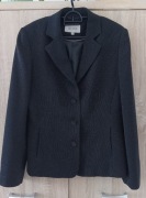 Żakiet marynarka retro czarna w delikatne prążki NEXT rozmiar 38/M/10