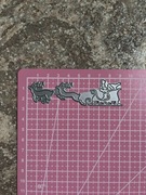 Wykrojnik do papieru scrapbookingu święta renifery Mikołaj