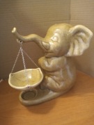 Figurka Słonik Kamionkowy do Kadzidełek 21 cm