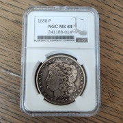 1 Dollar USA Morgan dolar 1888 P z Tennessee - grading USA,rzadka kolekcja 