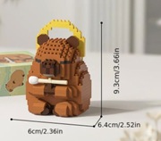 KLOCKI Kapibara Mnich Figurka ZEN Prezent 6+ HIT