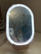 Lusterko różowe podświetlane regulowane LED