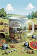 Asterix I Obelix komiks Retro prezent dla geeka kubek Ceramiczny 
