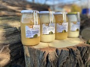 Zestaw 4 Miód Nawłociowy,Lipowy, Wielokwiatowy, Rzepakowy
