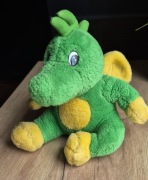 Maskotka retro lata 90 zielony smok Tabaluga vintage dragon