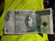 Banknot 100 zł seria EE