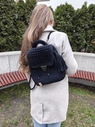 Plecak zrobiony na szydełku