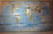 MAPA POLITYCZNA ŚWIATA - NATIONAL GEOGRAPHIC - mapa ścienna - plakat