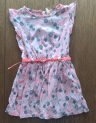 letnia sukienka z paskiem -rozmiar-86/92cm