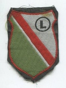 _Naszywka Legia Warszawa, 1970-te, 4,5x6 cm