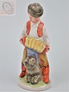 Harmonista z psem Keramia Iparmuvész Węgry lata50te Promocja