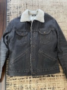 Kurtka sherpa ocieplana trucker Wrangler Oryginał stan BDB
