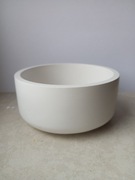 słoik pojemnik do wyrobu świec gipsowy biały z pokrywką 200 ml