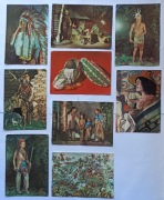 Pocztówka Indianie Muzeum Karl May Drezno zestaw 9 sztuk