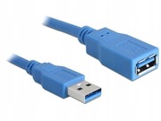 DeLOCK USB 3.0-A male-female - 5m kabel USB USB A Niebieski