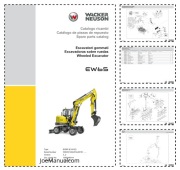 Wacker Neuson EW65 Excavator Parts Catalog Katalog części