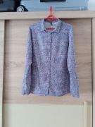 Carry wiskozowa bluzka w fioletowe wzory r.L