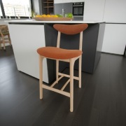 Stylowy Hoker PRL – Darmowa Dostawa i Darmowa Tkanina Obiciowa