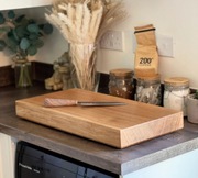 DESKA DO KROJENIA DREWNIANA DĘBOWA 60x30x5 cm PREMIUM DUŻA