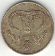 Cypr 5 centów cents 1985 22 mm