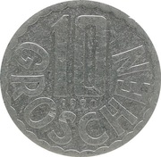 Austria 10 groschen 1990, KM#2878