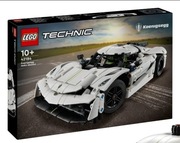 LEGO 42184 Technic Biały hipersamochód Koenigsegg Jesko Absolut
