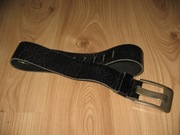 pasek damski czarny 80 cm skórzany