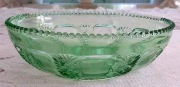 OWOCARKA LUB DO PONCZU- ZIELONE SZKŁO ŚREDNICA 25 CM - 