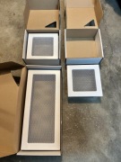 3xKRATKI WENTYLACYJNE/KOMINKOWE METALOWE BIAŁE SOLIDNE