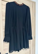 Zara krótki czarny kombinezon damski rozmiar S outfit na imprezę