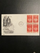 USA 1966 FDC Scott 1313 Poland Millennium (czwórka).