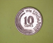 Singapur 10 centów 1976