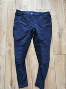 Spodnie damskie L bryczesy Decathlon granat pełny lej skóra pas94