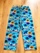 Legginsy 3/4 w kwiaty roz, 152 niebieskie Gamet