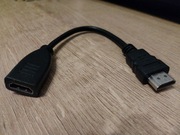 Adapter przedłużacz HDMI (M) - HDMI (F) 21cm