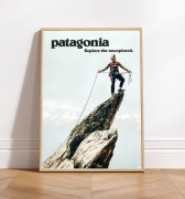 Patagonia climber mountain góra plakat A3 z ramą (29,7 cm x 42 cm)